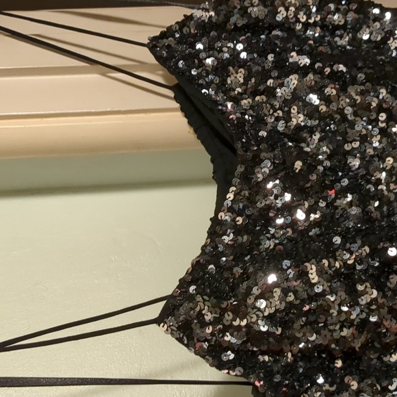 🖤caché All Sequin Bustier - Picture 2 of 11